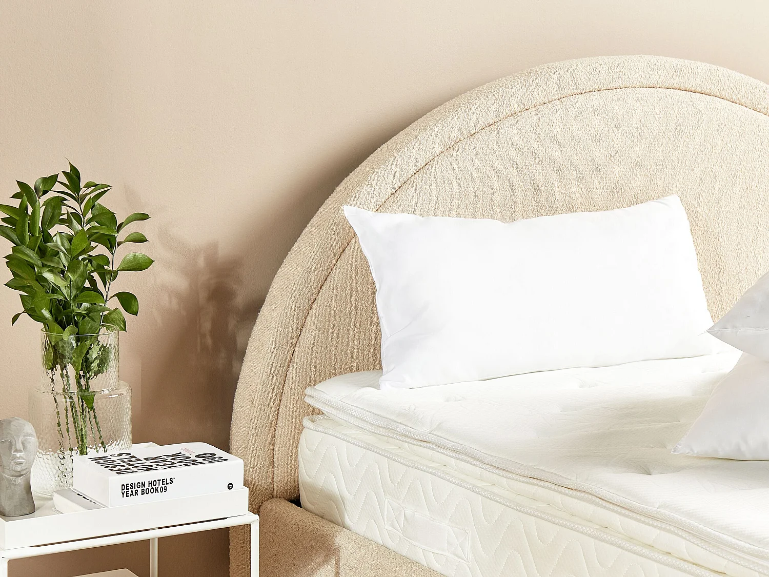 Oreiller ERRIGAL Bas Microfibre 40 x 80 cm Blanc