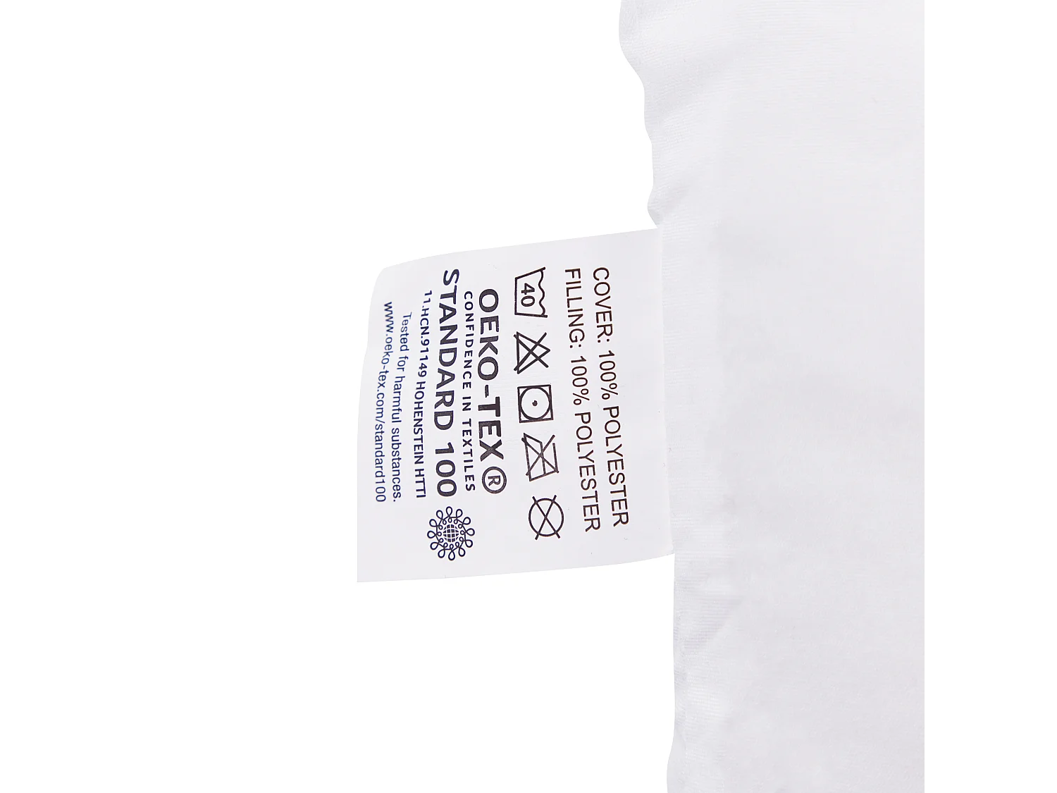 Hoofdkussen ERRIGAL Hoog Microvezels 50 x 60 cm Wit