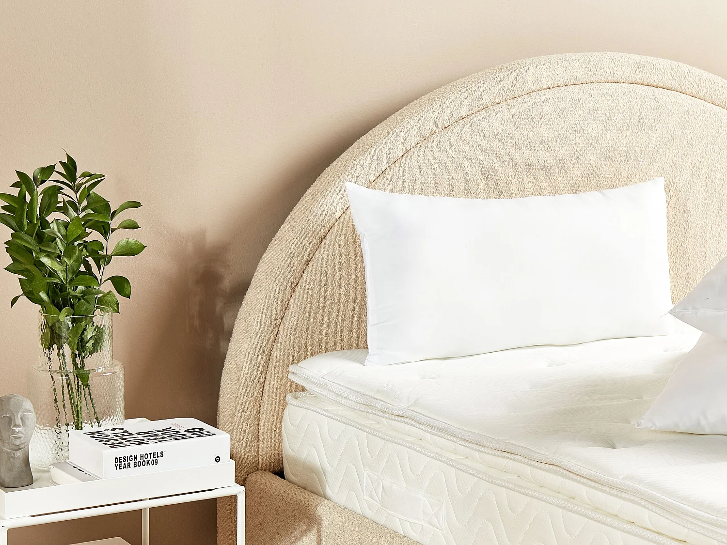 Oreiller ERRIGAL Haut Microfibre 40 x 80 cm Blanc