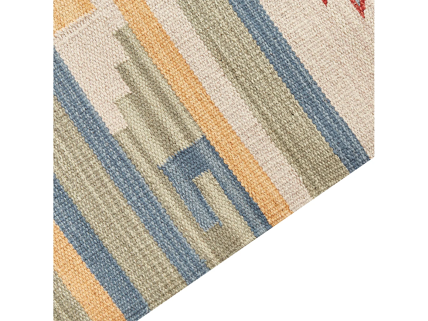 Tapis APARAN Beige 80 x 150 cm Coton Kilim