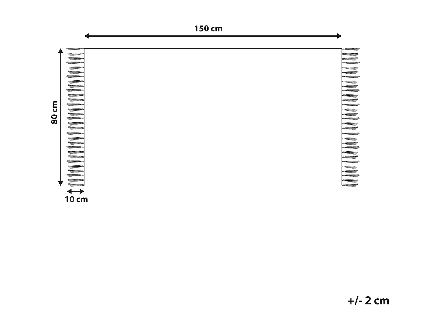 Tapis APARAN Beige 80 x 150 cm Coton Kilim
