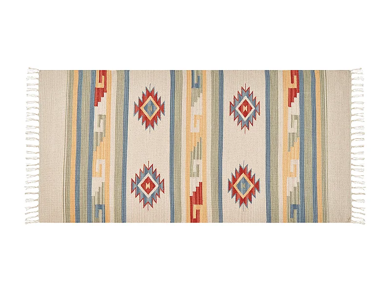 Vloerkleed kelim meerkleurig 80 x 150 cm APARAN