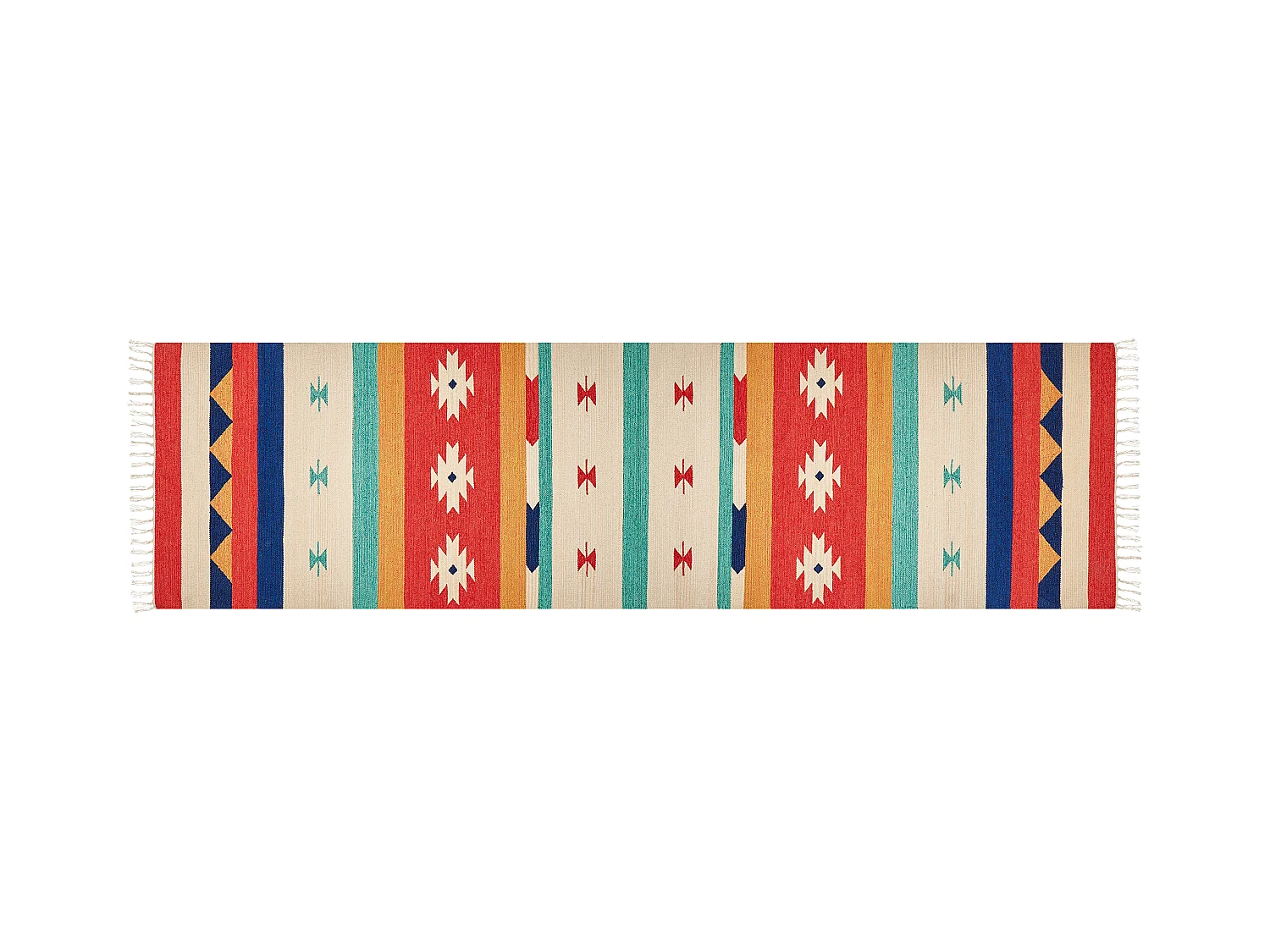 Tapis MARGARA Multicolore 80 x 300 cm Coton Kilim
