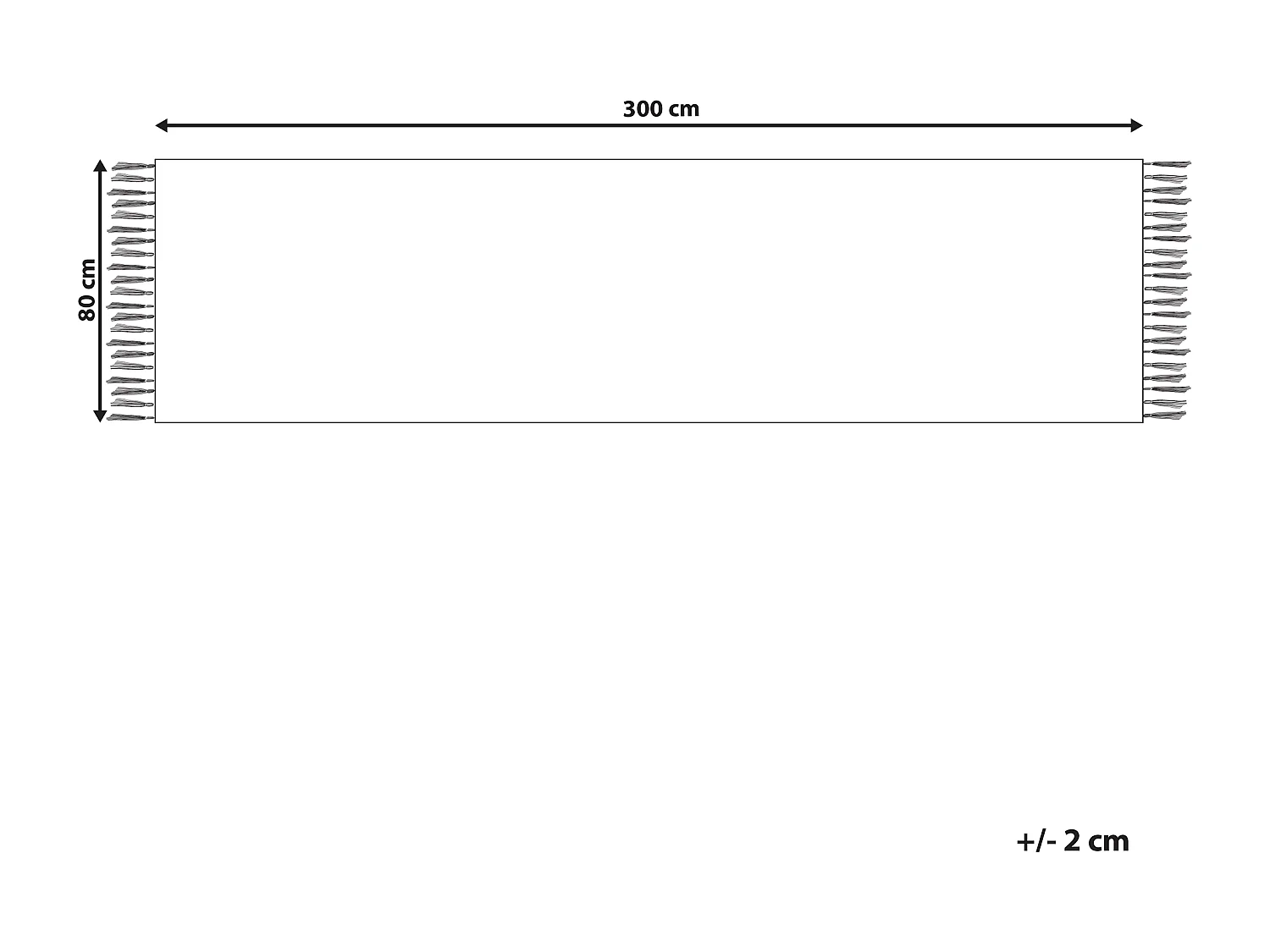 Tapis kilim en coton 80 x 300 cm multicolore APARAN