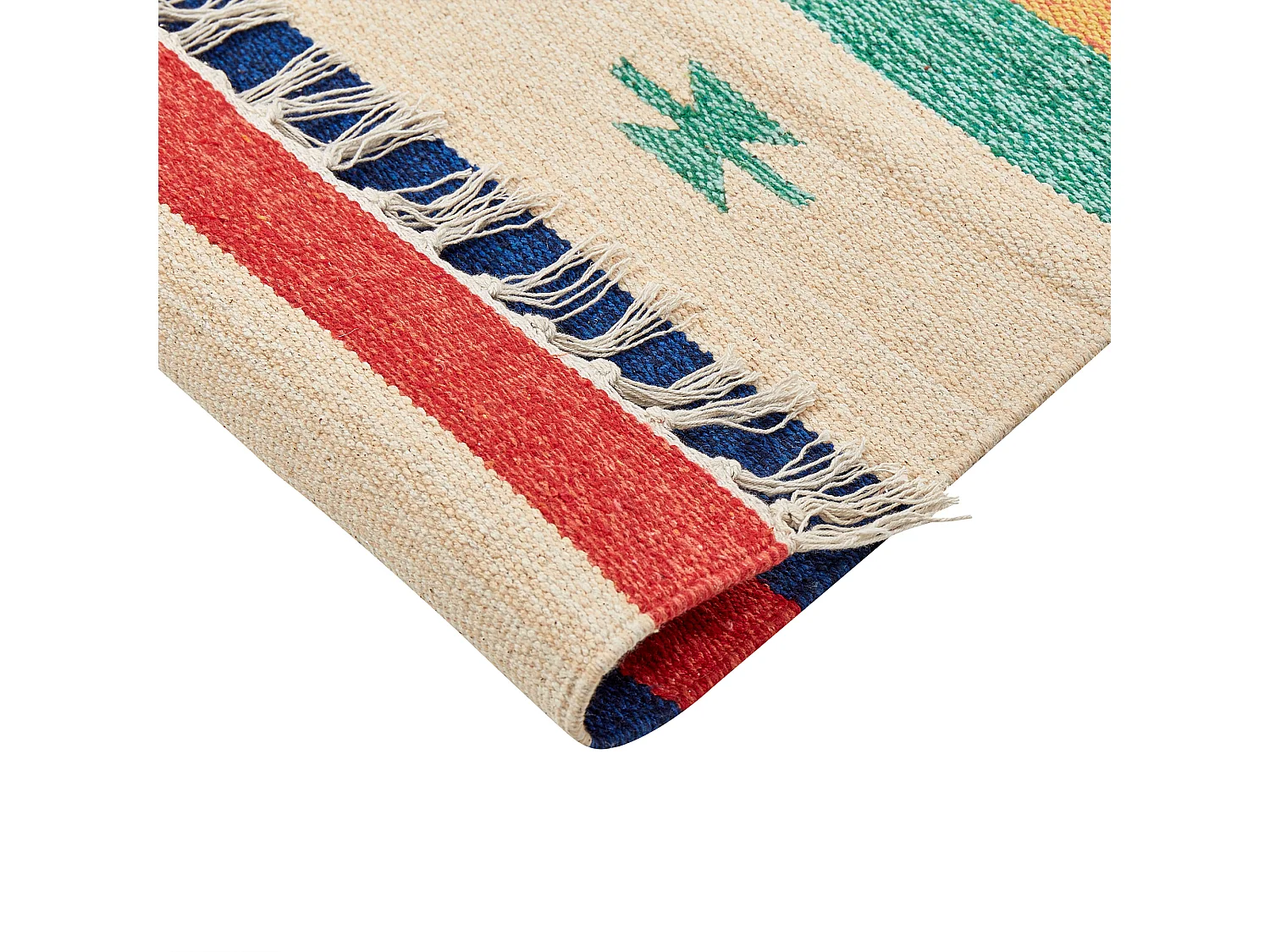 Dywan bawełniany kilim 200 x 300 cm wielokolorowy MARGARA