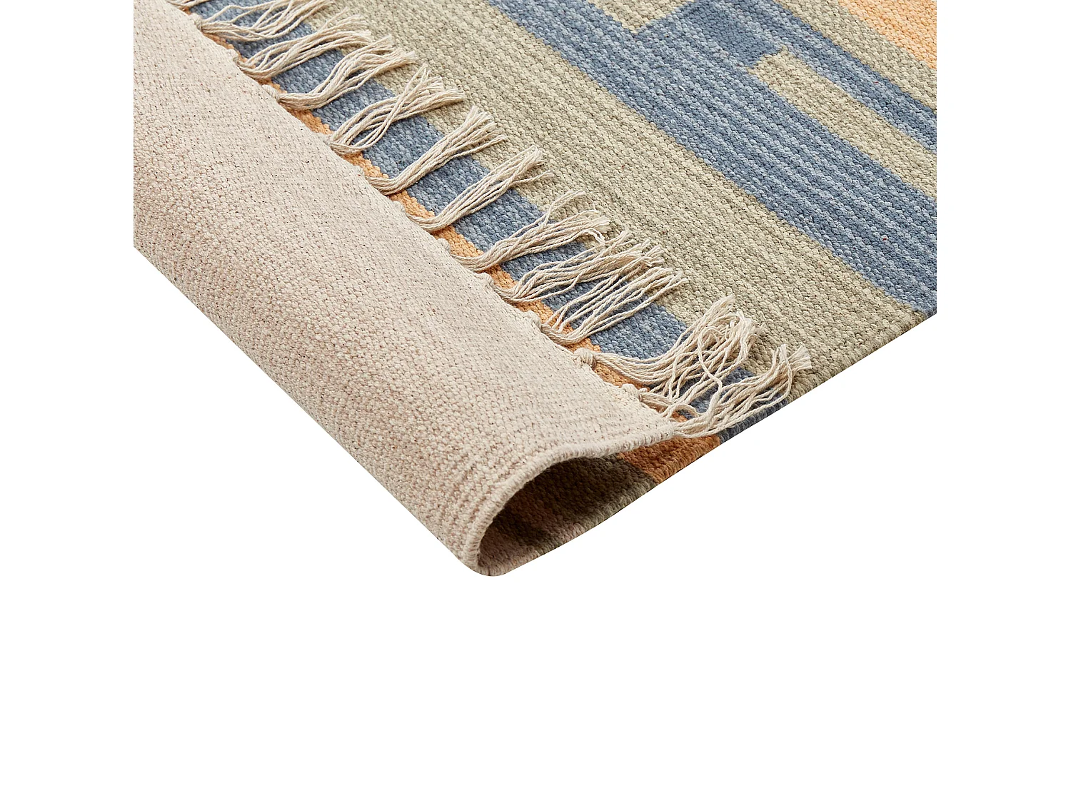Tapis APARAN Beige 140 x 200 cm Coton Kilim