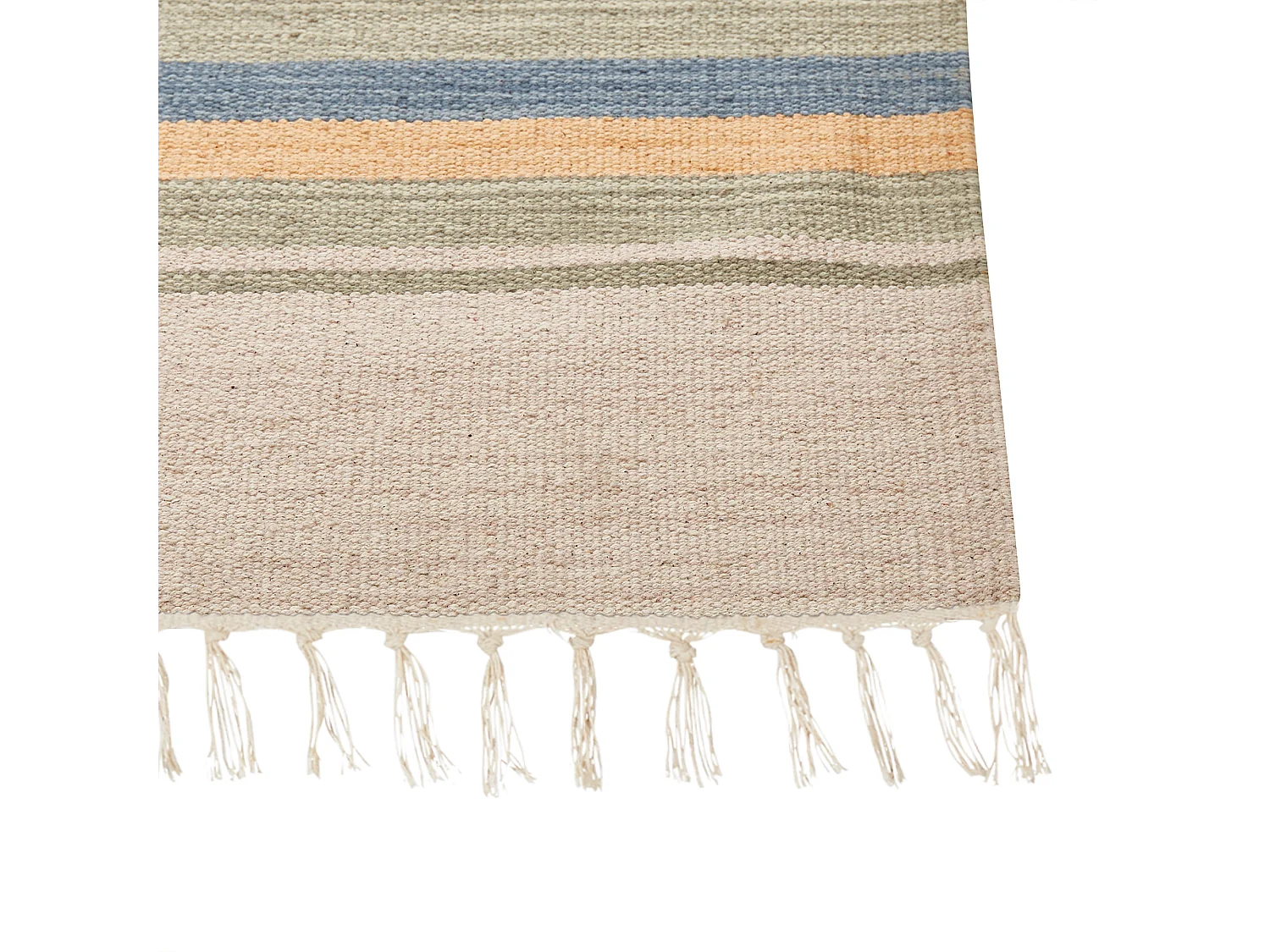 Tapis APARAN Beige 140 x 200 cm Coton Kilim