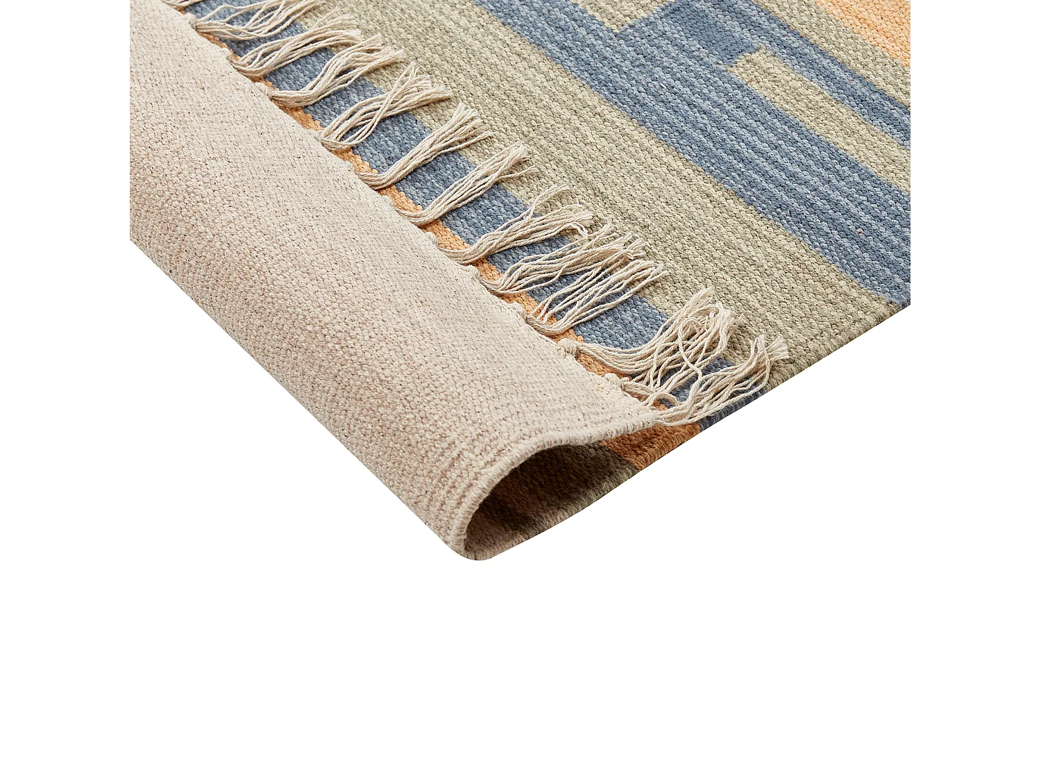 Tapis APARAN Beige 140 x 200 cm Coton Kilim