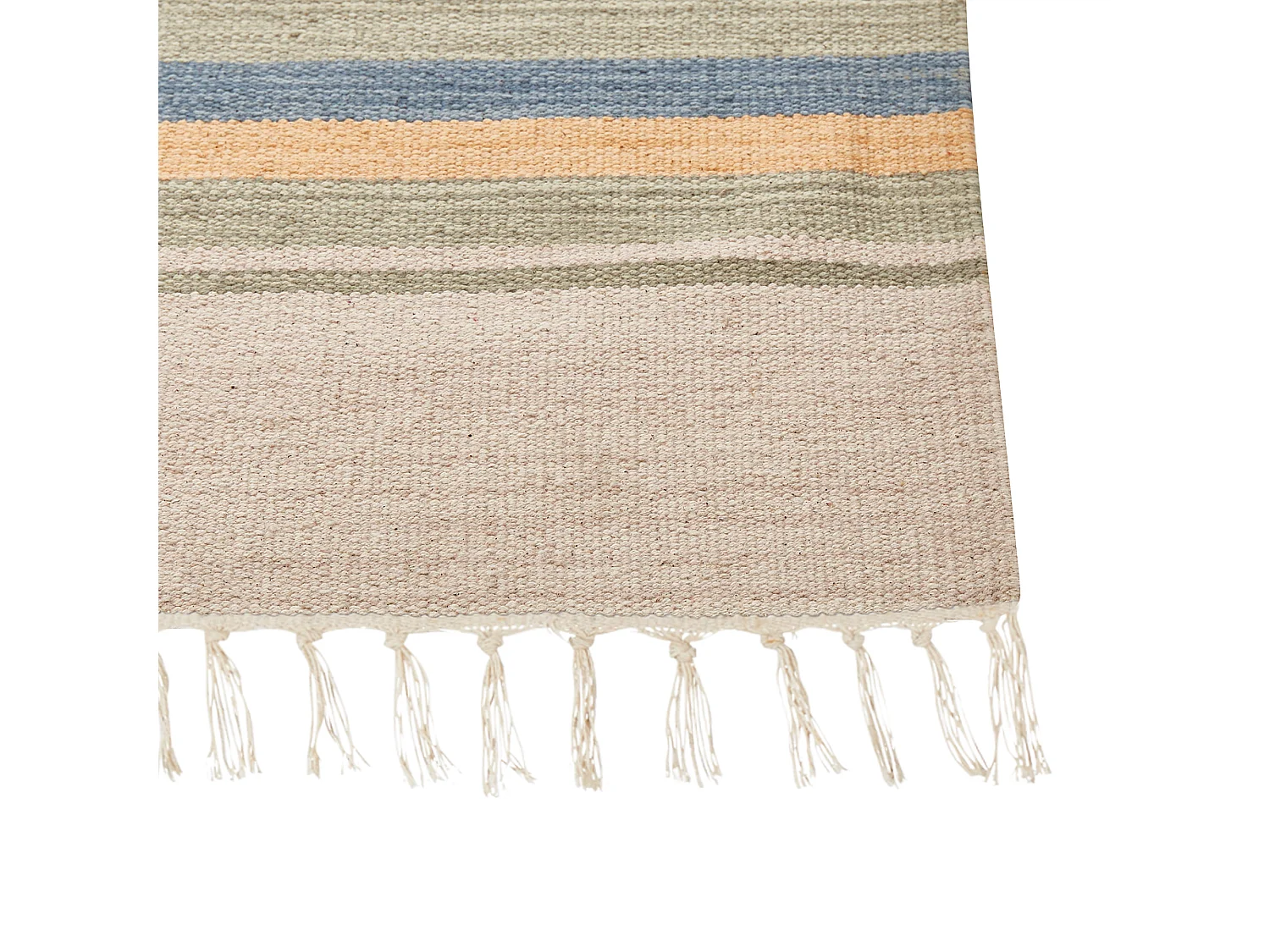 Tapete Kilim em algodão multicolor 200 x 300 cm APARAN