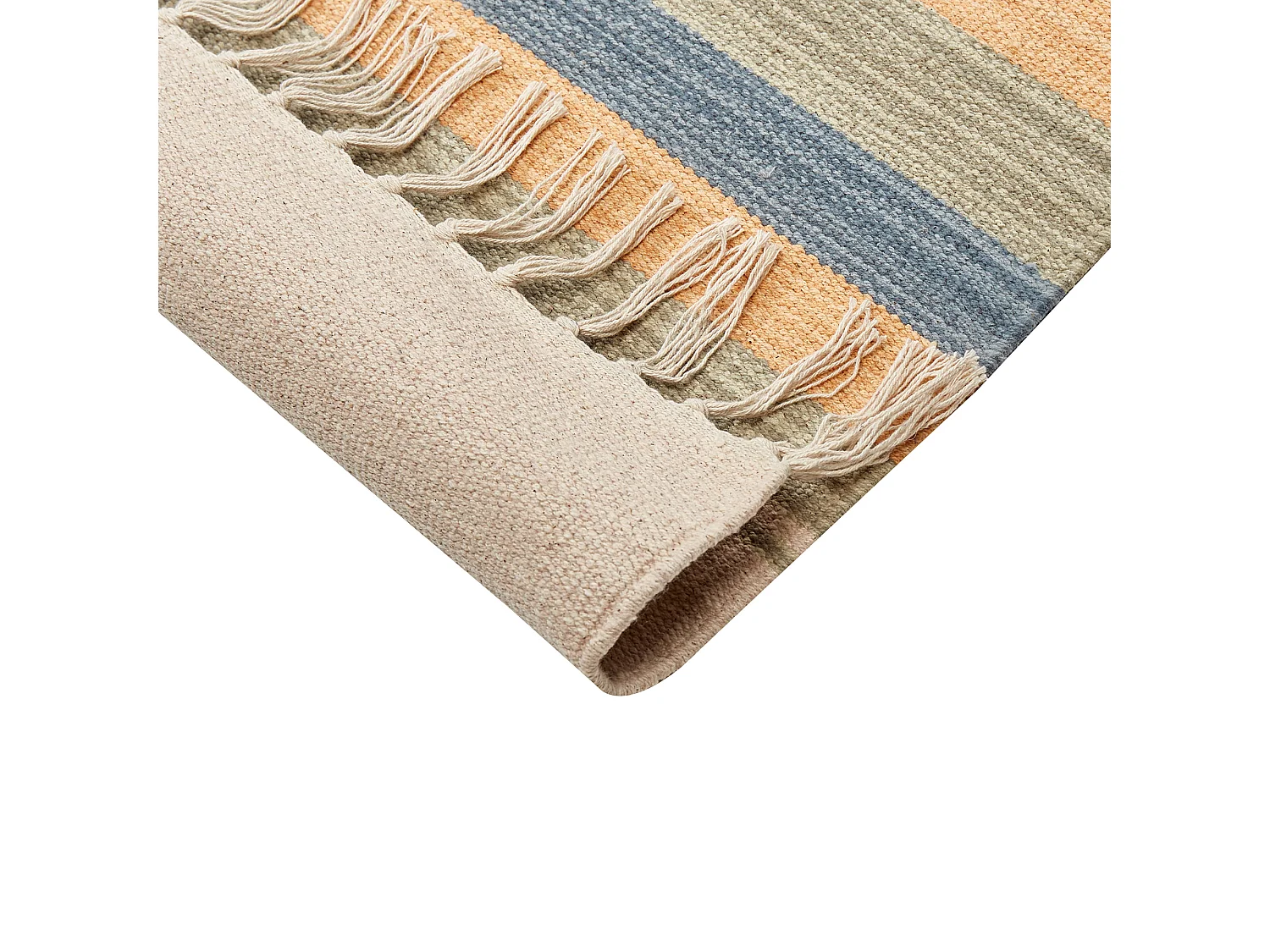 Tapete Kilim em algodão multicolor 200 x 300 cm APARAN