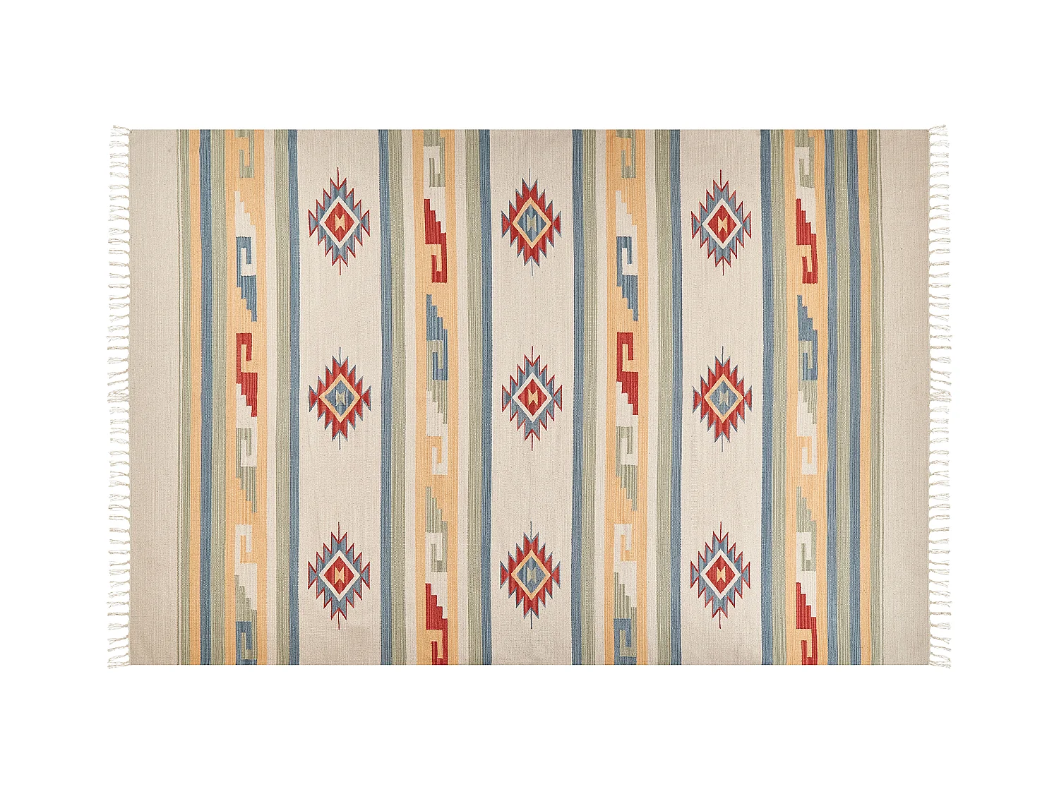 Tappeto kilim cotone multicolore 200 x 300 cm APARAN