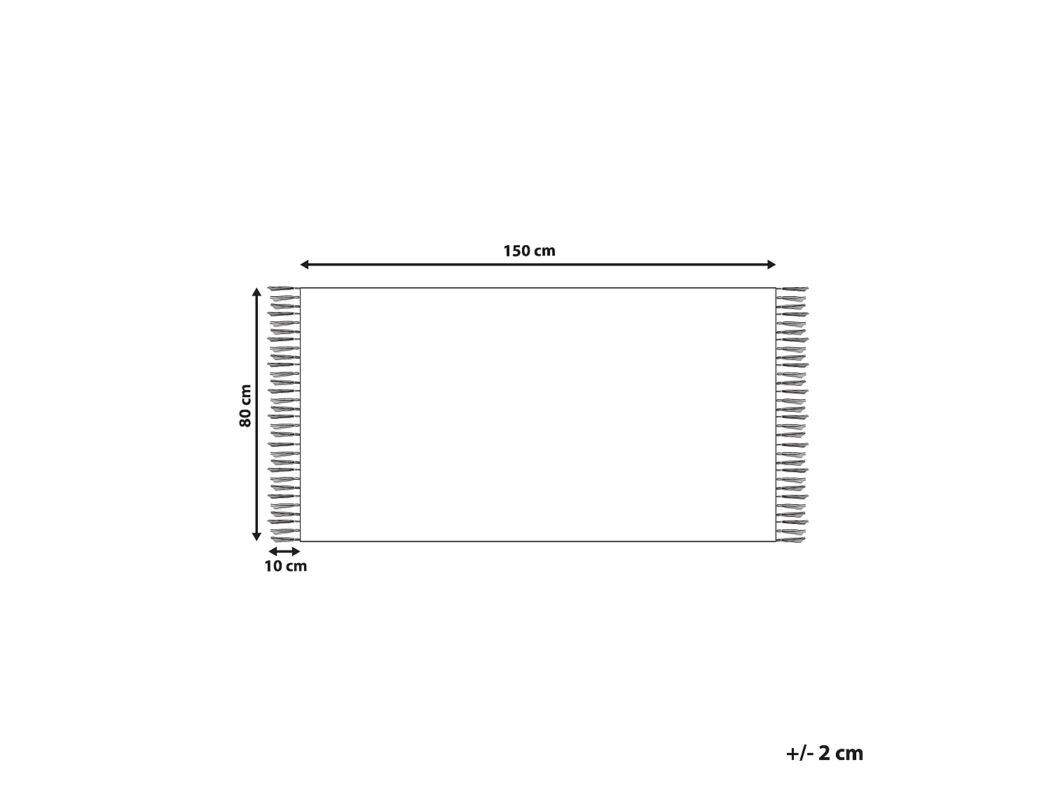 Vloerkleed kelim meerkleurig 80 x 150 cm MARGARA