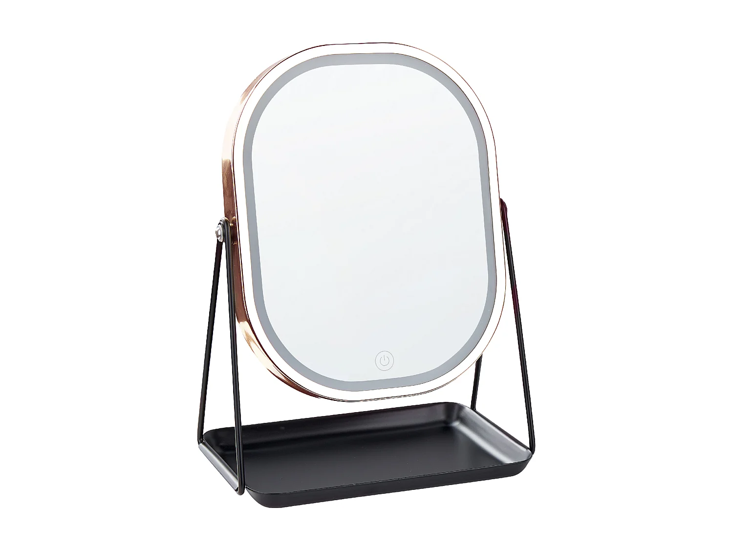 Miroir de table LED DORDOGNE Rose doré