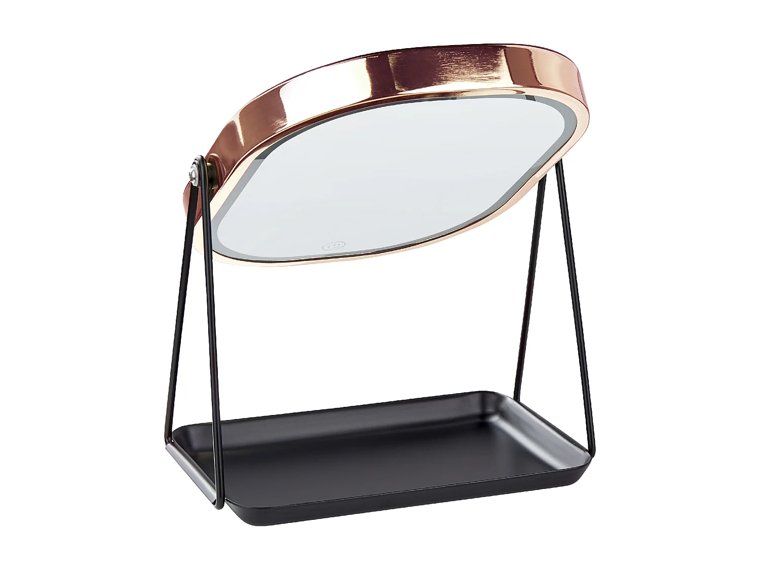 Miroir de table LED DORDOGNE Rose doré