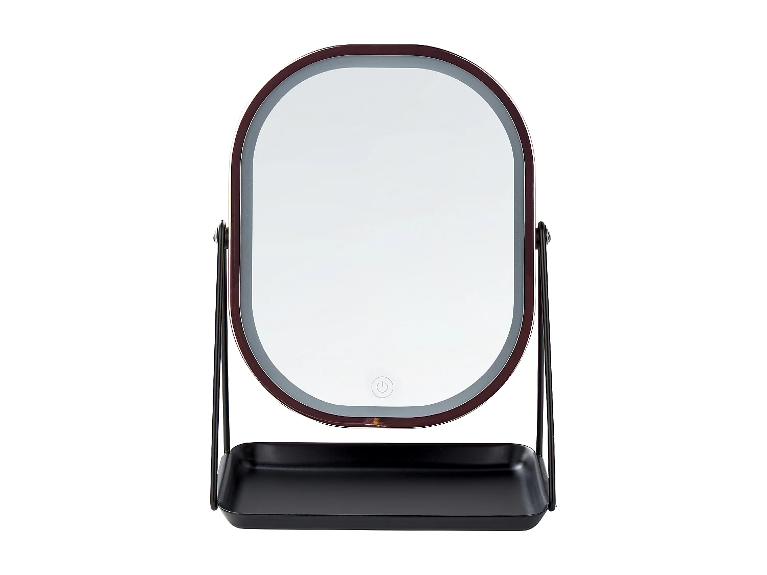 Miroir de table LED DORDOGNE Rose doré