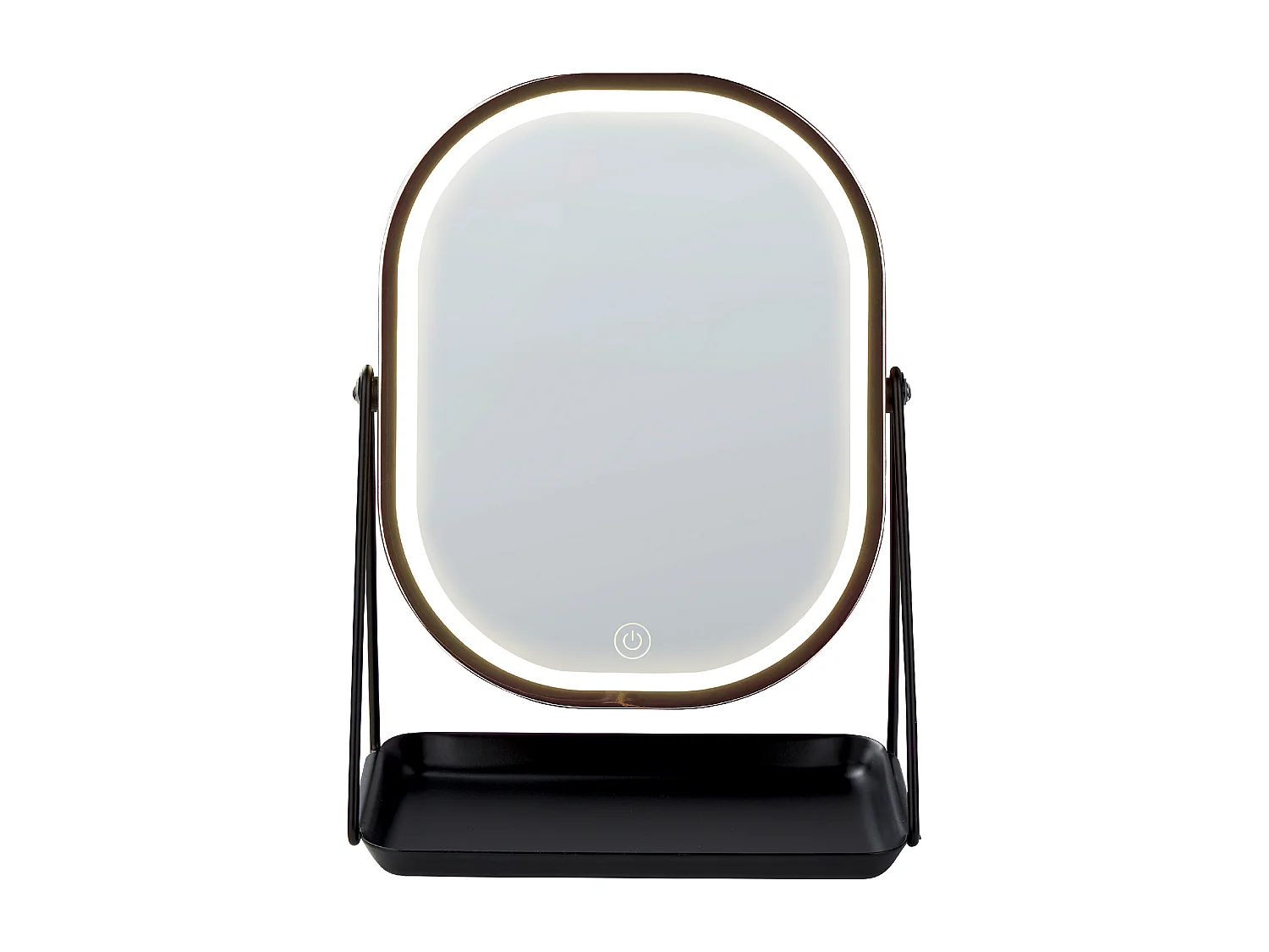 Miroir de table LED DORDOGNE Rose doré