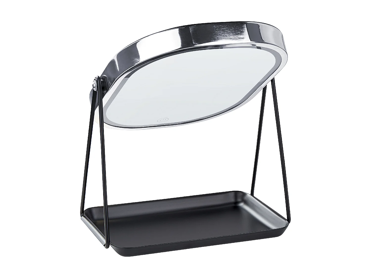 Make-up spiegel LED DORDOGNE Zilver