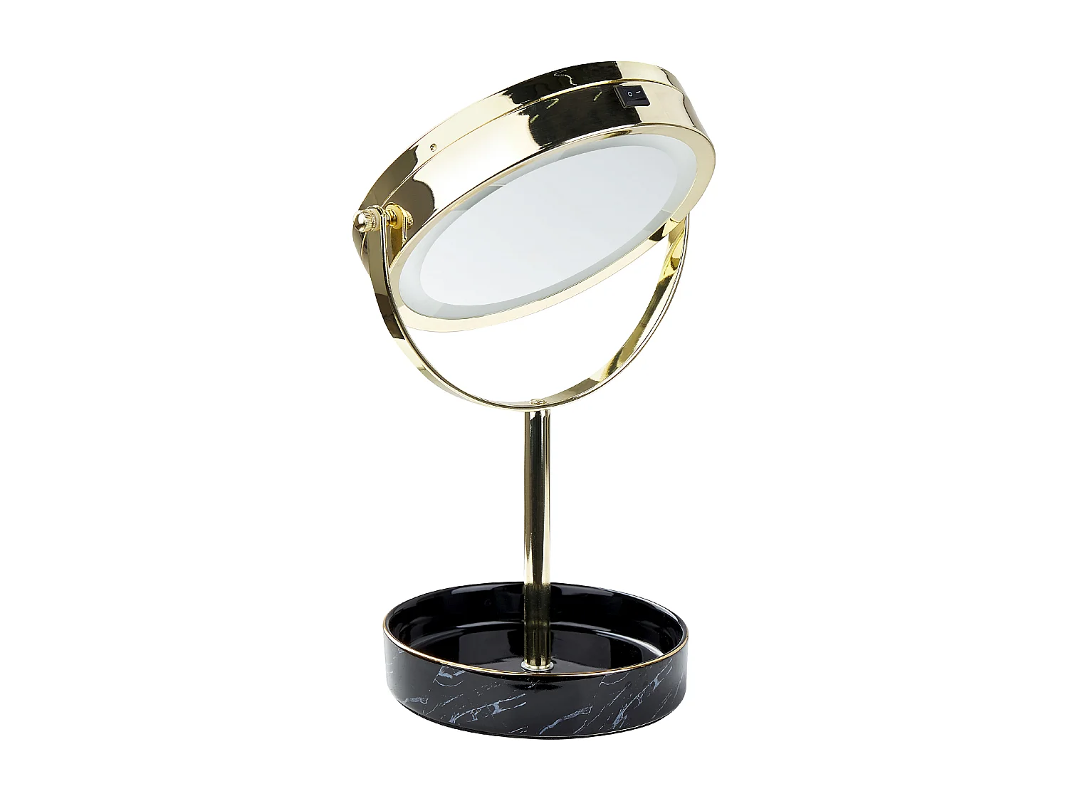 Make-up spiegel LED SAVOIE Zwart/goud