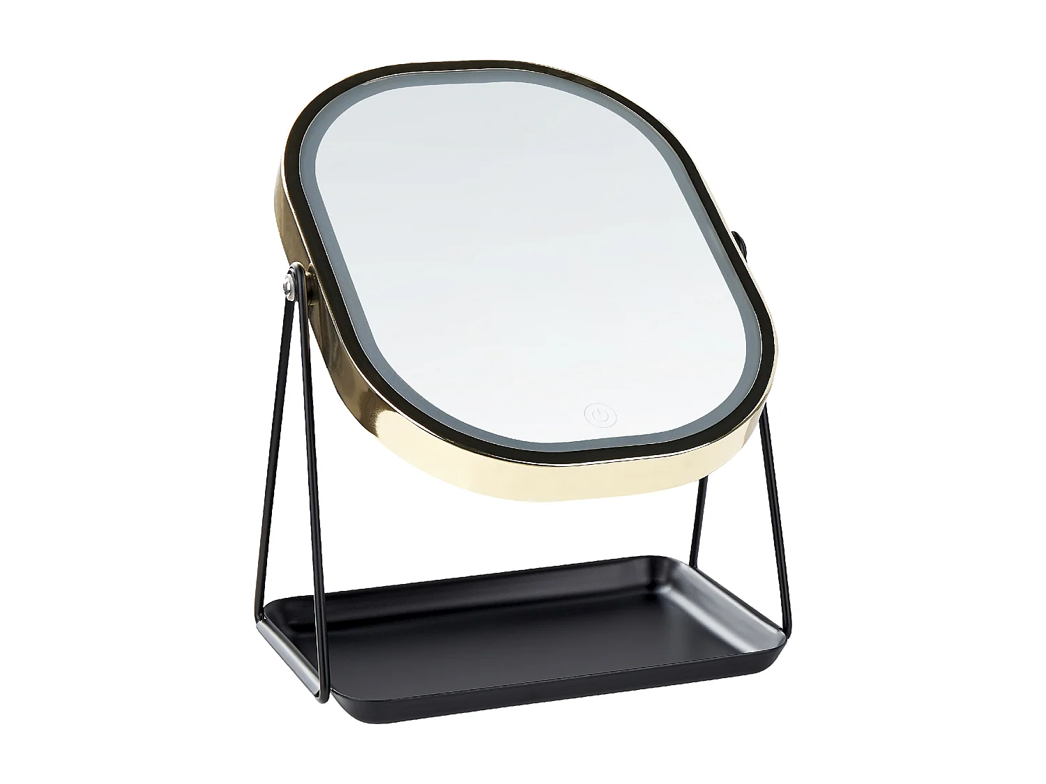 Espelho de maquilhagem LED DORDOGNE Dourado