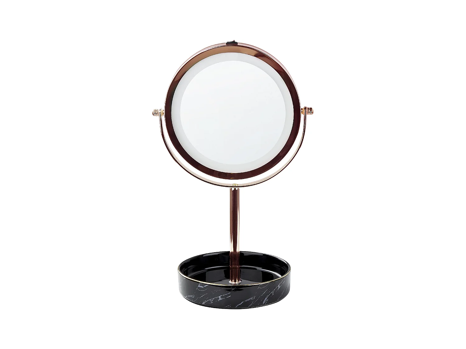Miroir de table LED SAVOIE Rose doré