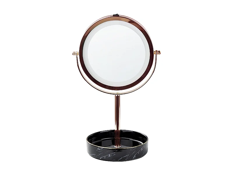 Miroir de table LED SAVOIE Rose doré