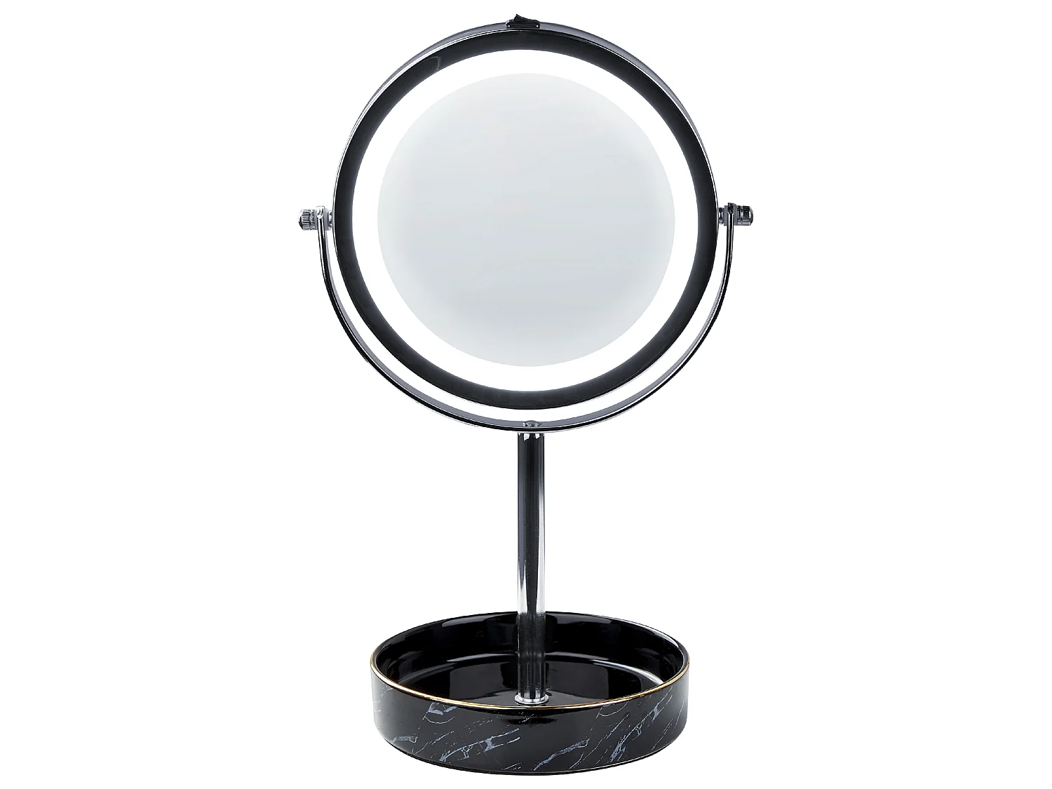 Make-up spiegel LED SAVOIE Zwart/zilver