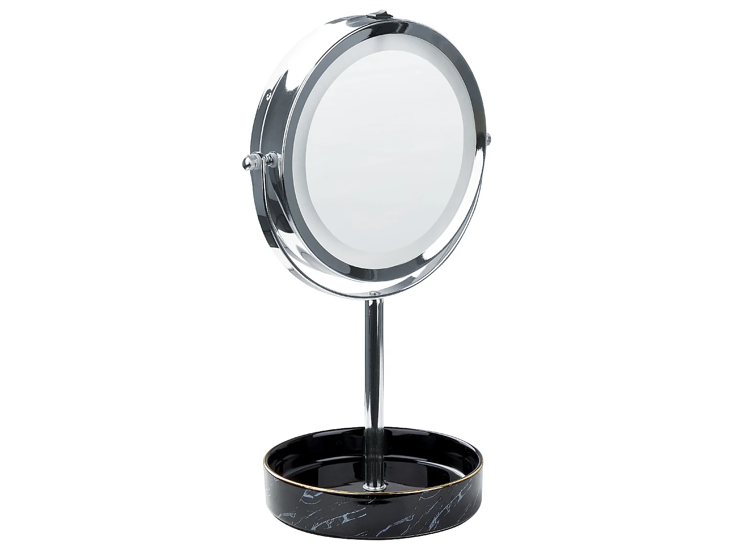 Make-up spiegel LED SAVOIE Zwart/zilver