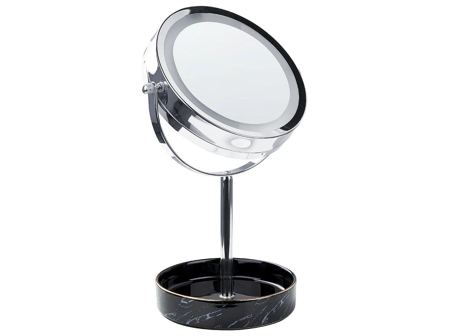 Make-up spiegel LED SAVOIE Zwart/zilver