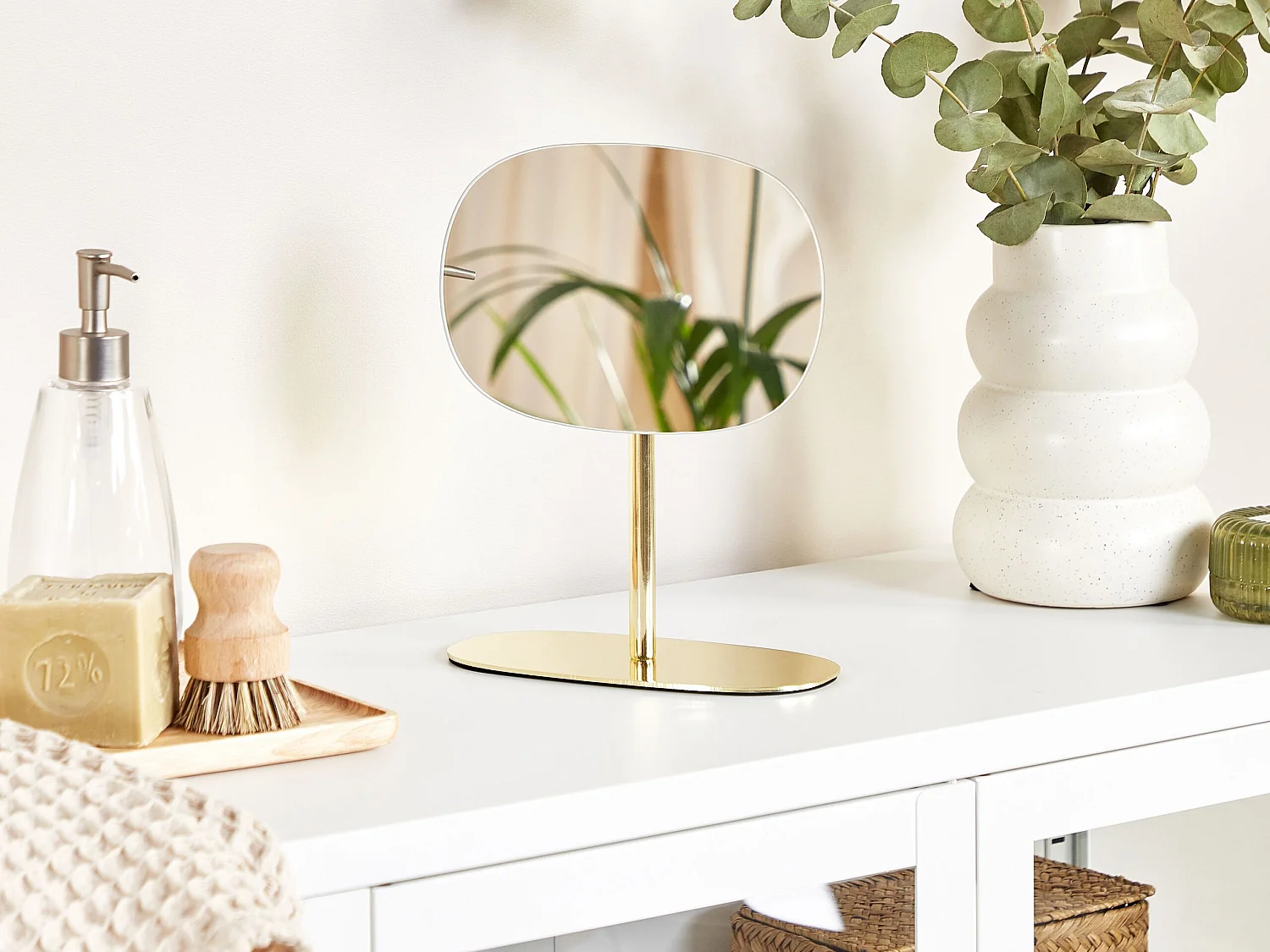 Kosmetikspiegel CHARENTE Gold