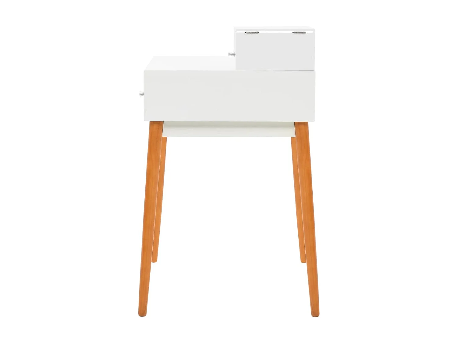 Coiffeuse table de maquillage effet bois blanche 60 x 50 x 86 cm 02_0006395