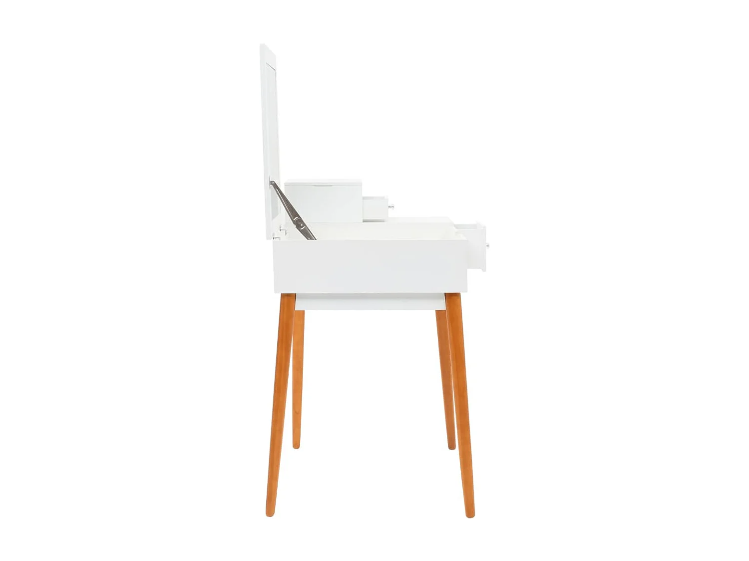 Coiffeuse table de maquillage effet bois blanche 60 x 50 x 86 cm 02_0006395