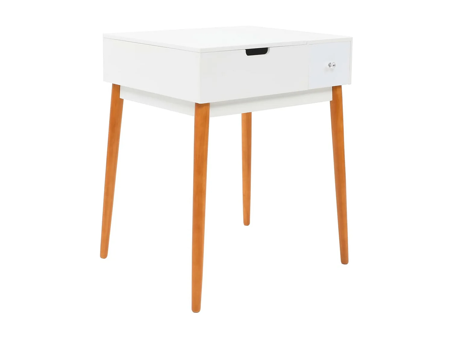 Tocador mesa de maquillaje muebles de diseño muebles de dormitorio con espejo 60 x 50 x 86 cm MDF blanco 02_0006395