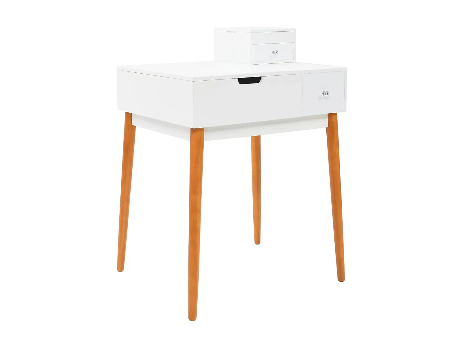 Tocador mesa de maquillaje muebles de diseño muebles de dormitorio con espejo 60 x 50 x 86 cm MDF blanco 02_0006395