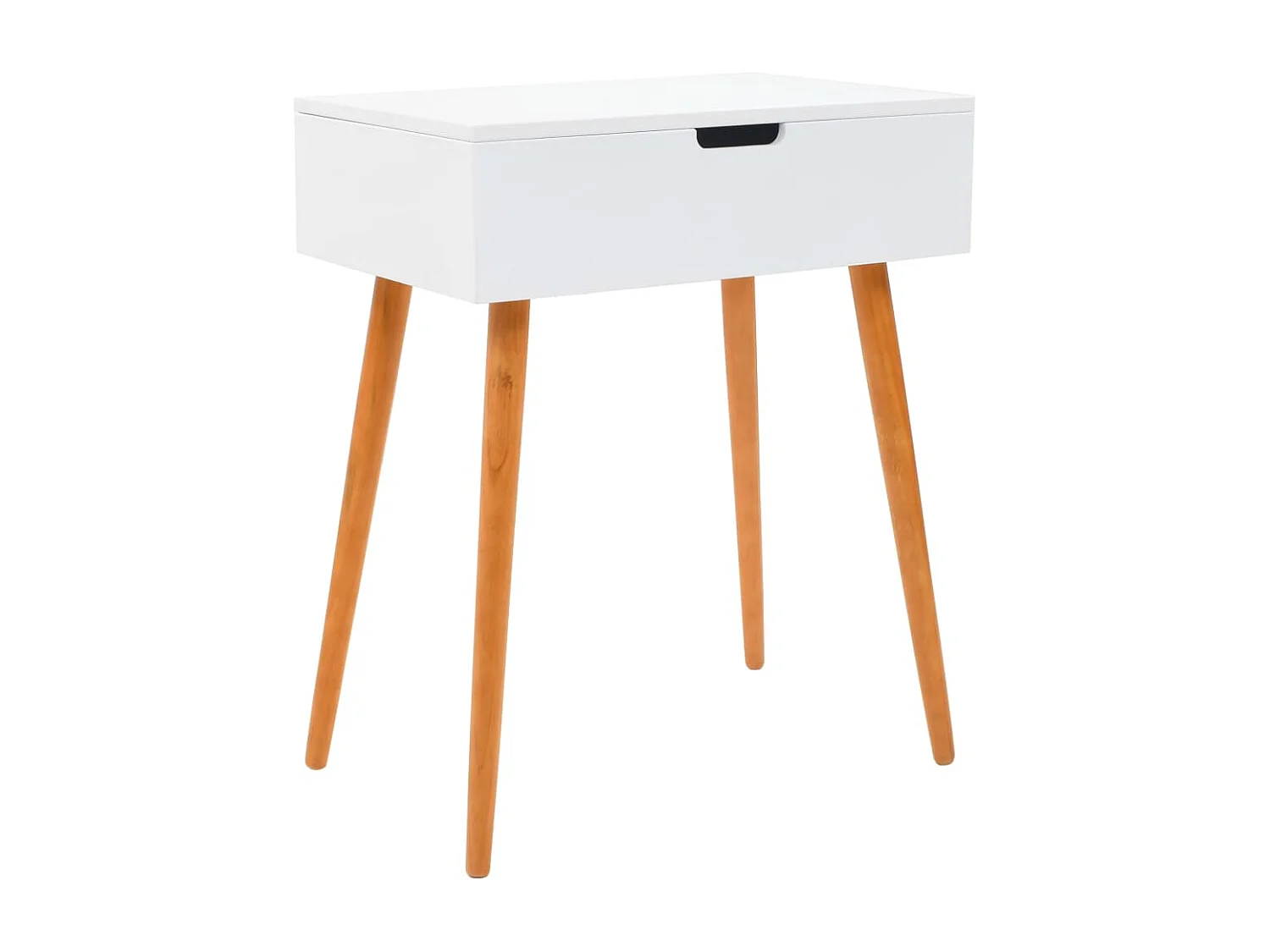 Tocador mesa de maquillaje muebles de diseño muebles de dormitorio con espejo 60 x 40 x 75 cm MDF blanco 02_0006292