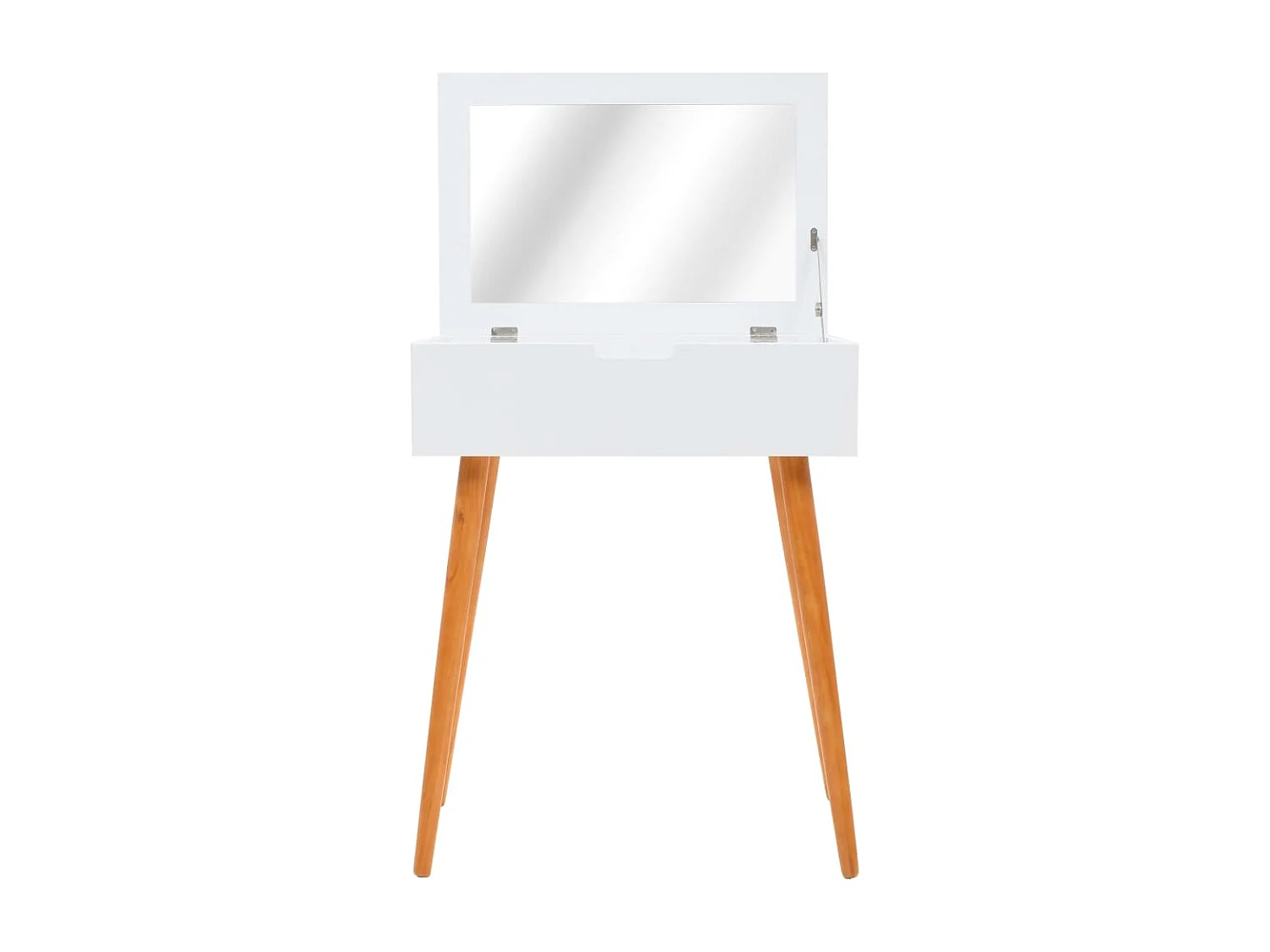 Tocador mesa de maquillaje muebles de diseño muebles de dormitorio con espejo 60 x 40 x 75 cm MDF blanco 02_0006292