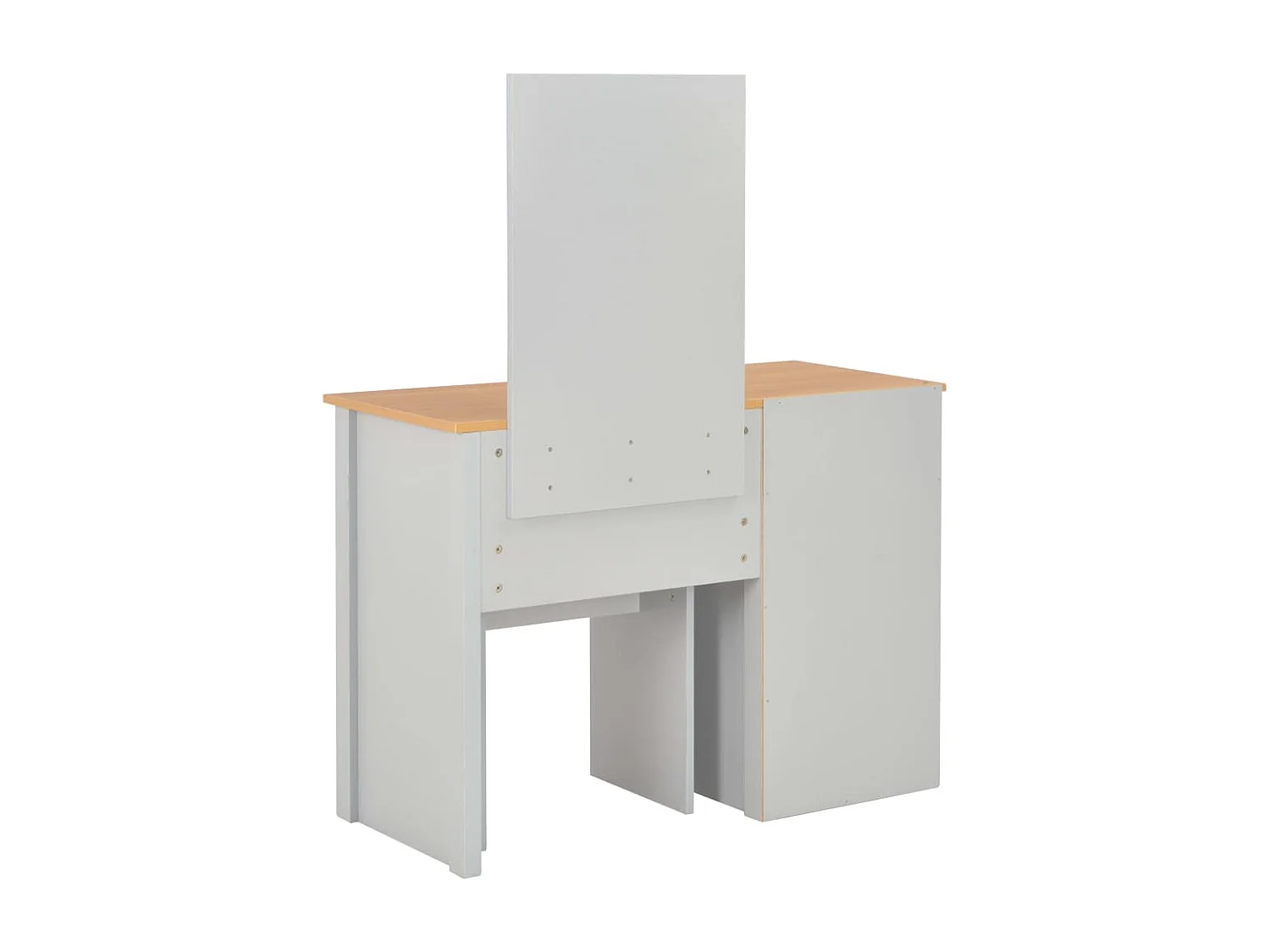 Coiffeuse table de maquillage grise 104 x 45 x 131 cm 02_0006347