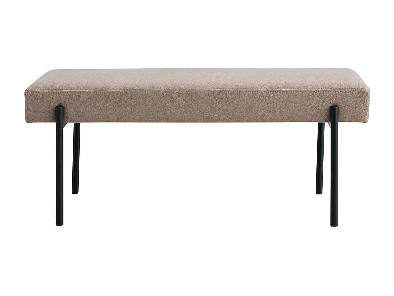 Bruine bank met zwarte poten 100 x 36 x 42,5 cm