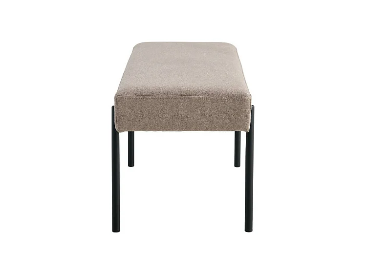 Swindon  - Banc en tissu et métal L100cm - Taupe