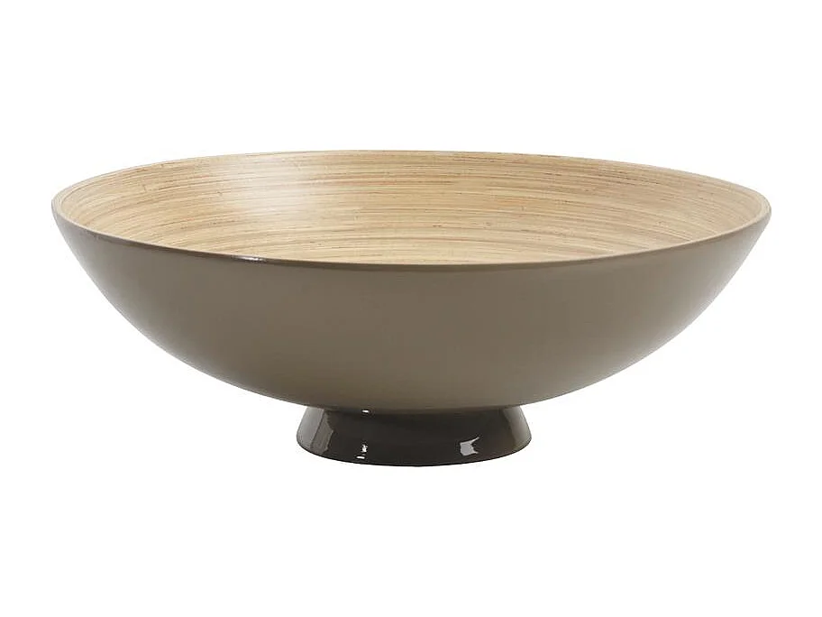 Corbeille sur pied en bambou laqué