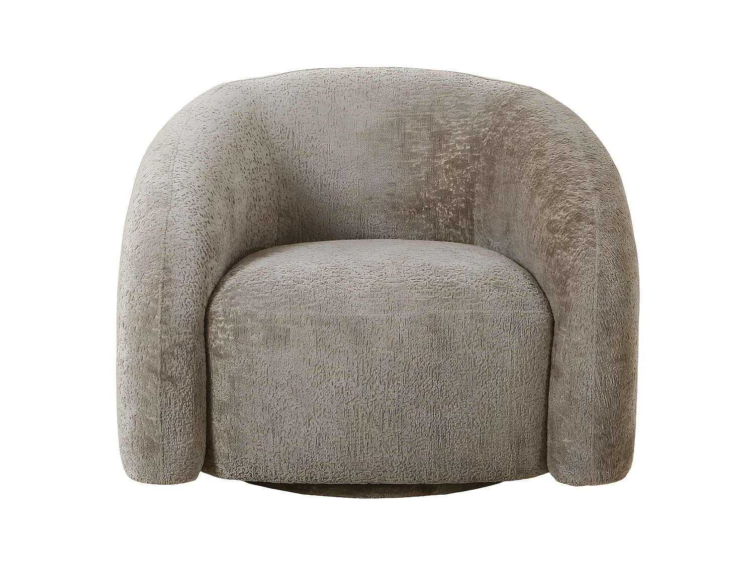 Valletta - Fauteuil vintage pivotant - Taupe