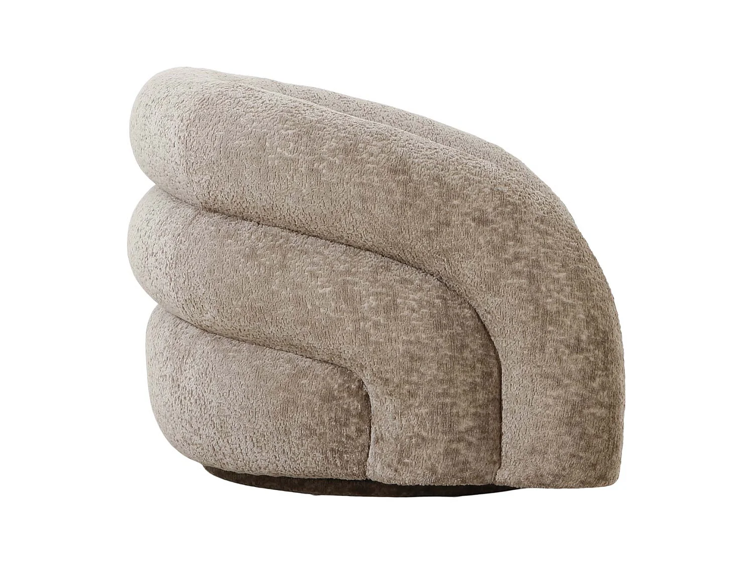 Valletta - Fauteuil vintage pivotant - Taupe