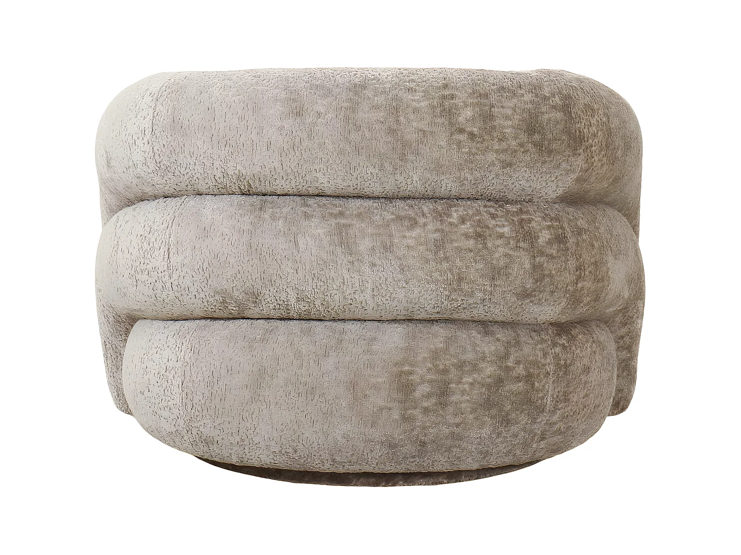 Valletta - Fauteuil vintage pivotant - Taupe