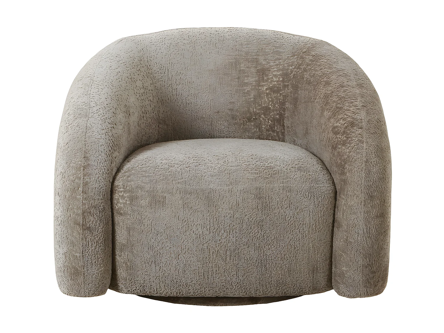Valletta - Fauteuil vintage pivotant - Taupe