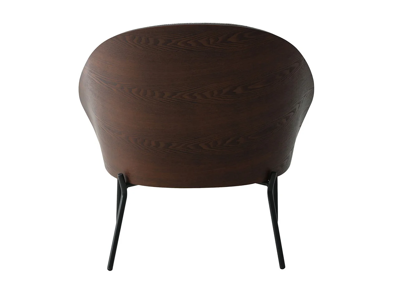 Canelas fauteuil lichtgrijs, donker bruin.