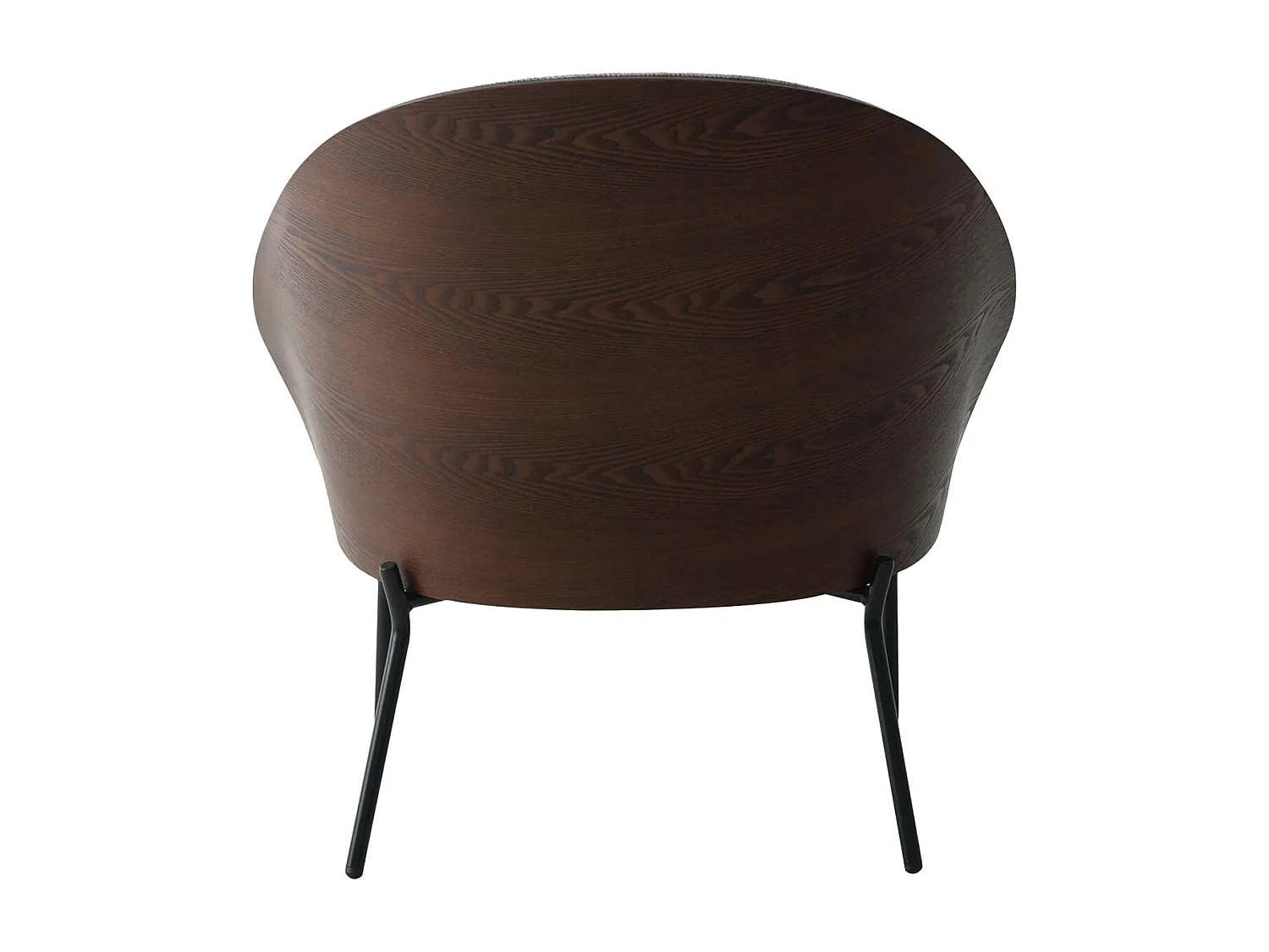 Canelas fauteuil lichtgrijs, donker bruin.