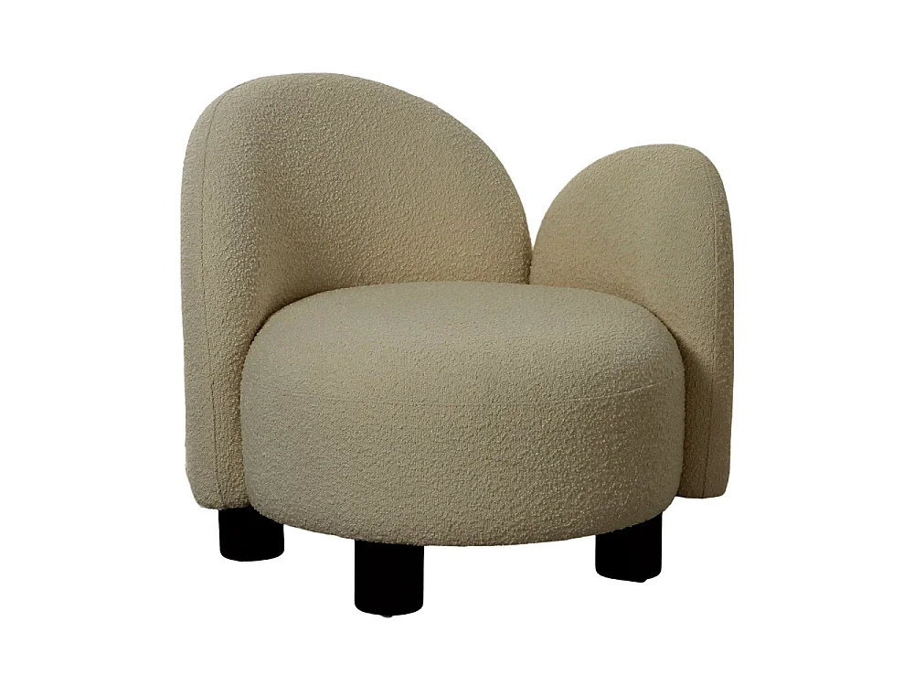 Honolulu fauteuil ronde links gericht wit.