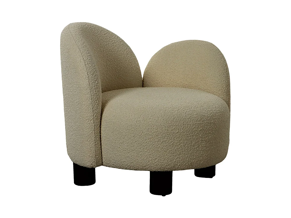 Honolulu fauteuil ronde links gericht wit.