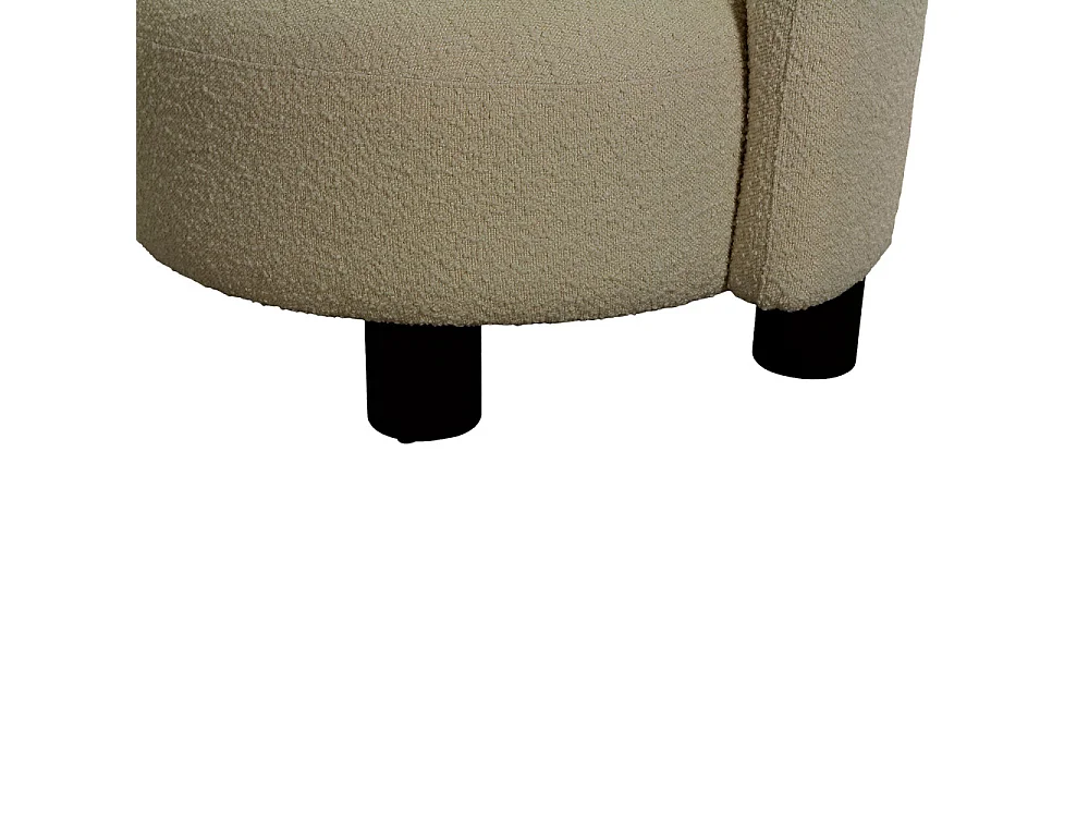Honolulu fauteuil ronde links gericht wit.