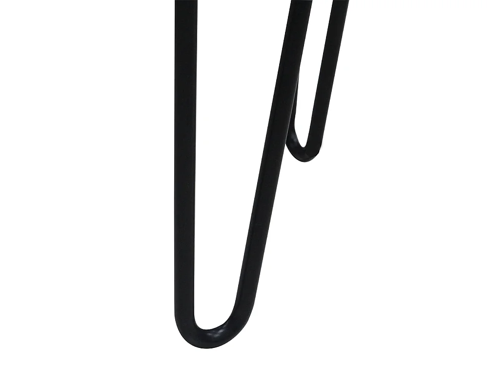 Schreibtisch - Bürotisch in Nussbaum / Schwarz mit 2 offenen Fächern und Metallbeinen, 100x40 cm - ORIANIS