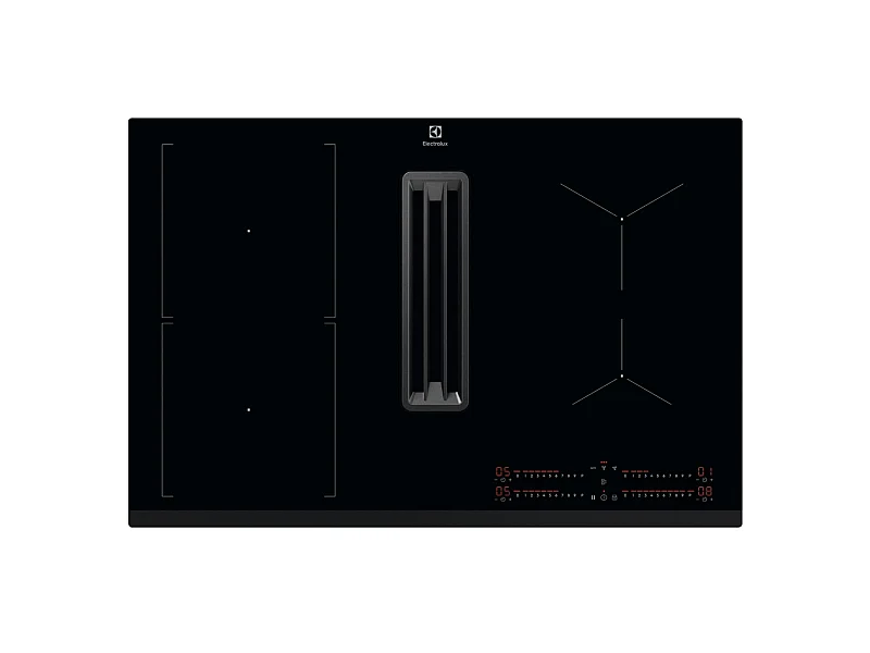Electrolux Table de cuisson aspirante induction 78cm 4 feux 7350w noir - KCC83443